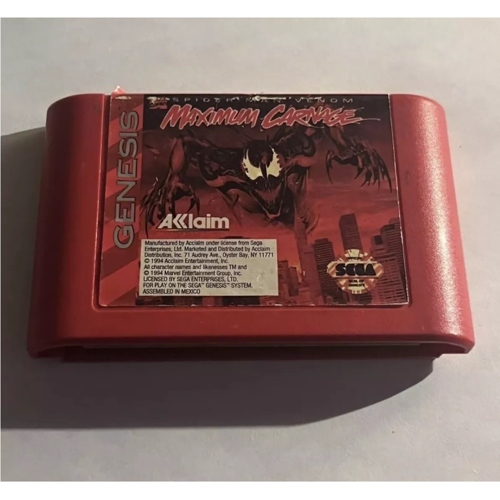 Sega Genesis Game Bundle - NBA Jam, Maximum Carnage, Street Fighter II, Mortal K